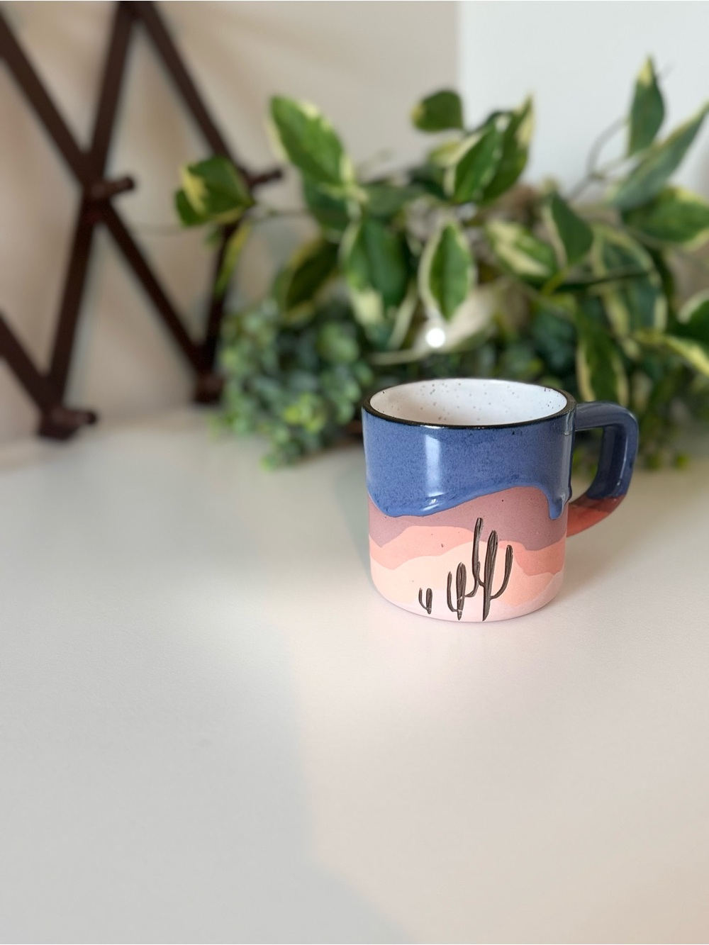 Callahan Ceramics Hand-Painted Pottery Desert Cactus Ceramic Mug